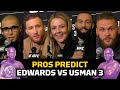 Pros Predict Leon Edwards vs. Kamaru Usman 3 at UFC 286 - MMA Fighting