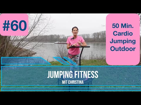 #60 Jumping Fitness mit Christina ❣️ Cardio Trampoline Rebounder Workout Outdoor