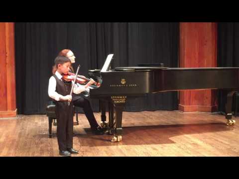 N.Baklanova Concertino in D minor played by Roland Ding 6 years in 2016 CMC provincial final