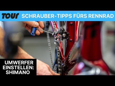 Shimano gears - How to adjust the front derailleur on your road bike: Video instructions