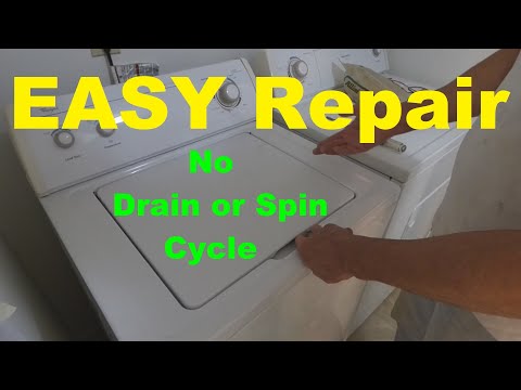 Wash Machine Won't Drain or Spin - EASY 5 Minute Fix!