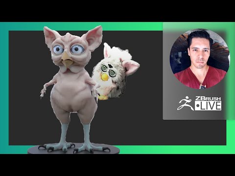 Creature & Character Creation: Furby Creature Design - Oscar Trejo - ZBrush 2021.6