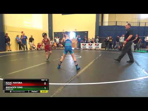 Intermediate 67 Isaac Mayora Illinois Vs Brenden Ging Nebraska