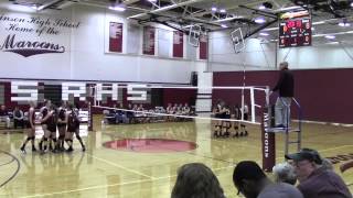 preview picture of video '10/23/2014 Volleyball Robinson High School Freshman vs. Edwards County - Set 2'