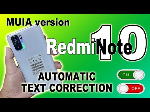 HOW TO TURN OFF AUTOMATIC CORRECTION OF ANDROID REDMI NOTE 10