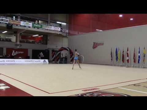 Diana Noskova Junior Hoop 2016 CDN Championships RG Comp B