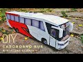 How To Make DIY Cardboard Scania Bus Handmade Miniature Bus Interior Making KSRTC Garuda