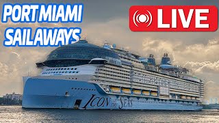 🔴 LIVE: 8 Ship Day in Port of Miami!! Sail Away Livestream 12.13.25