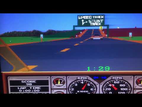 Hard Drivin. The cow