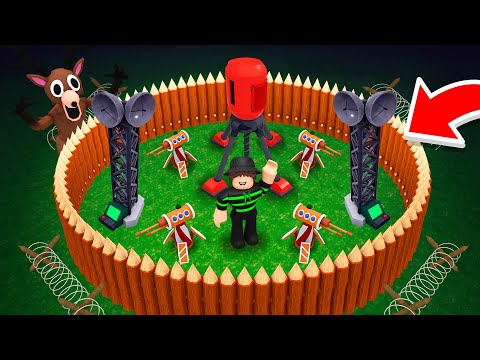 I Built a TURRET BASE In 99 Nights In The Forest!