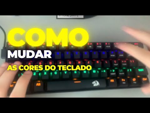 Guia Passo a Passo para Configurar as Cores no Seu Teclado Mecânico Lakshmi Redragon 60% !