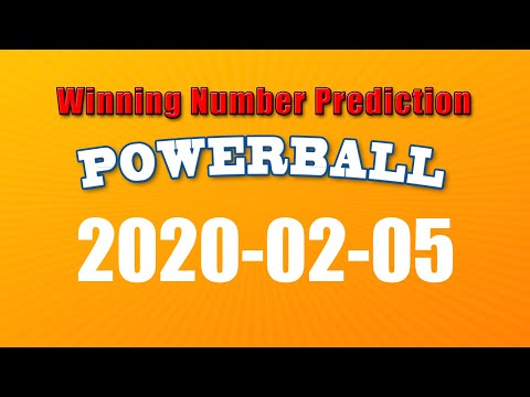 Winning numbers prediction for 2020-02-05|U.S. Powerball