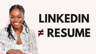 Why Your LinkedIn Should Never Look Like Your Resume