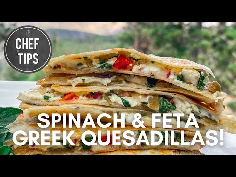 Mediterranean Quesadilla Recipe - MY BIG, FAT GREEK QUESADILLAS!