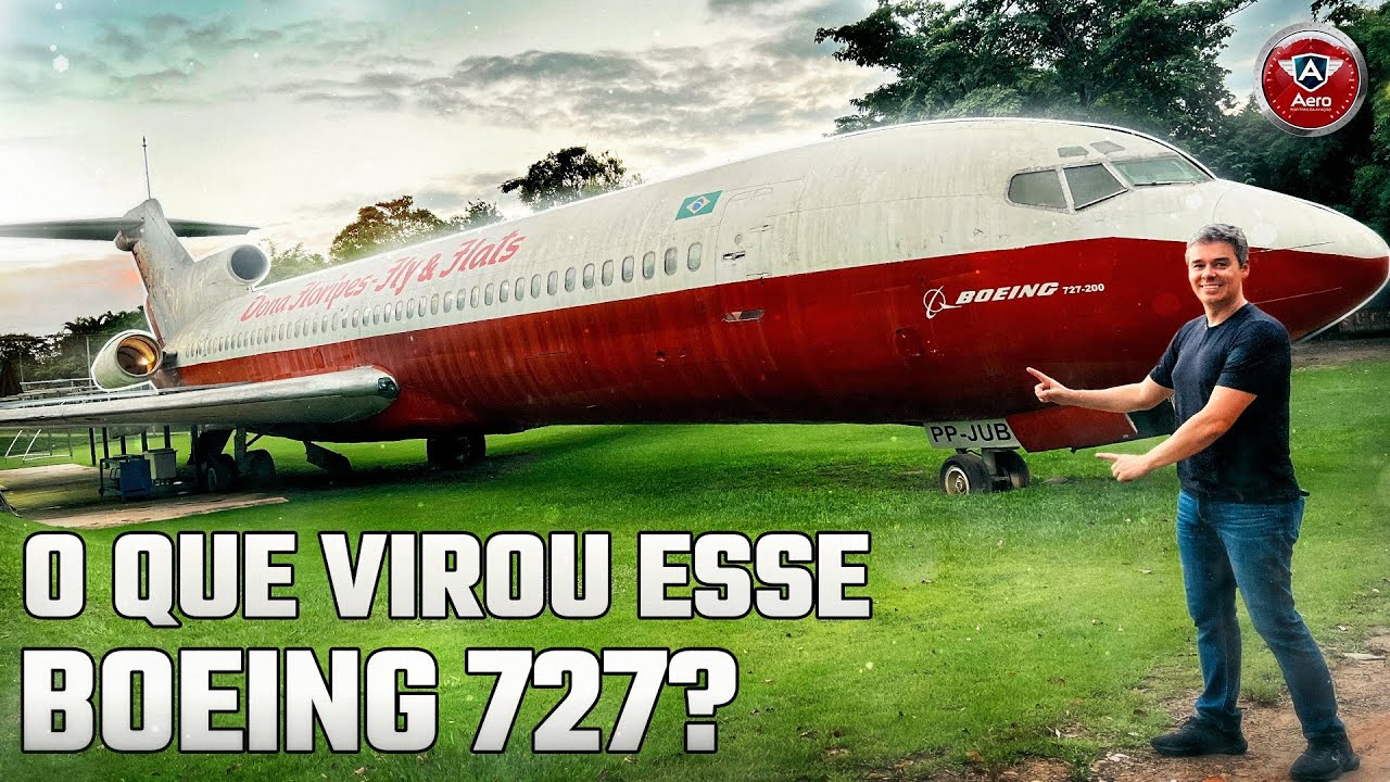 Por DENTRO da SUCATA de um BOEING 727