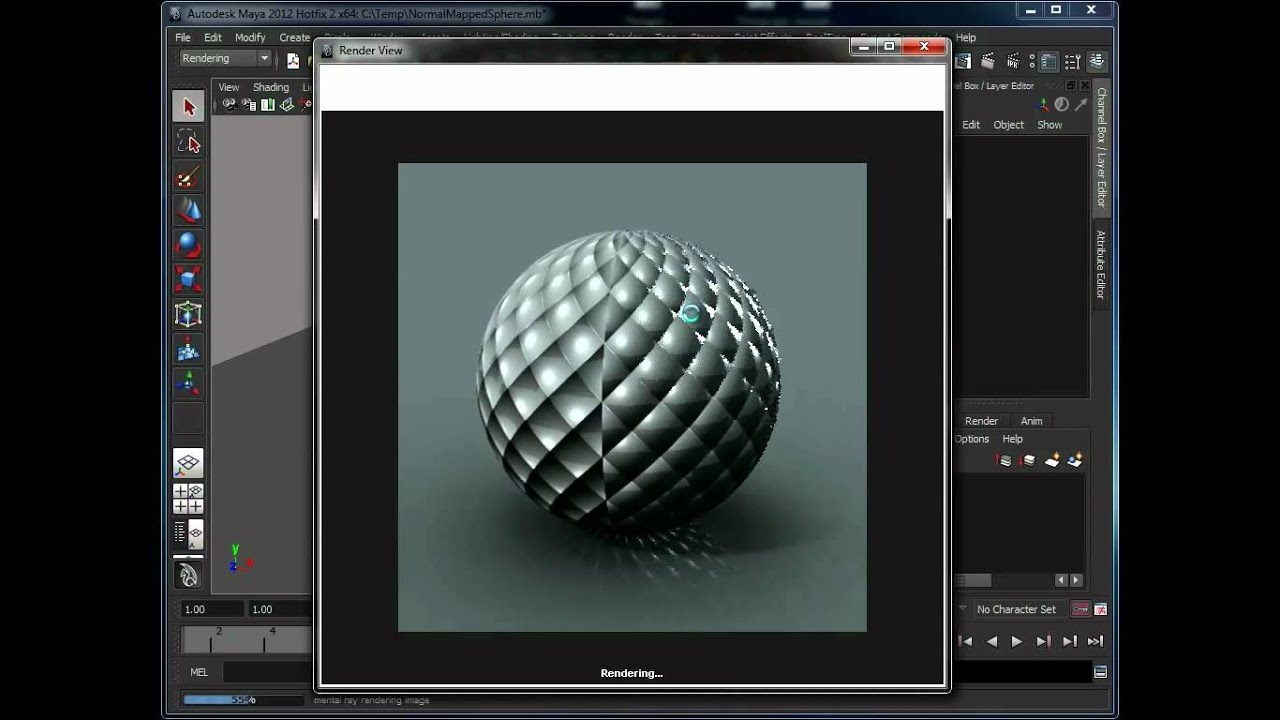 Render a mirrored normal map in mental ray with Maya