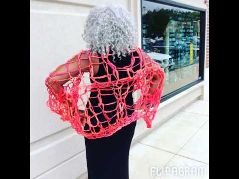 Pink Arm Knit Wrap, 10 Looks 1 Wrap