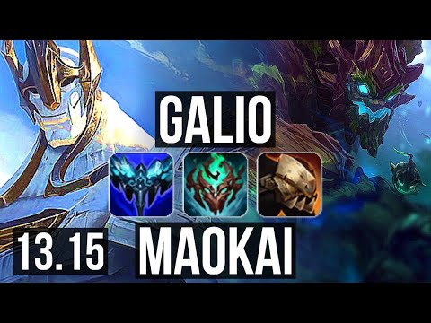GALIO vs MAOKAI (TOP) | 5/1/19, 800+ games, 900K mastery | KR Master | 13.15