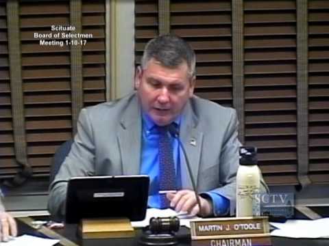 Scituate Board of Selectmen Meeting 1-10-17