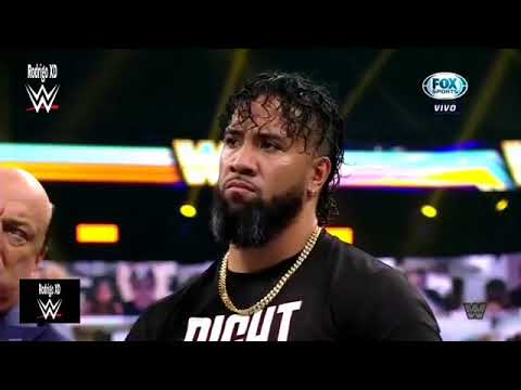 Cesaro ataca a Roman Reigns, Jey Uso y Jimmy Uso _ WWE Smackdown 07_05_2021 En Español