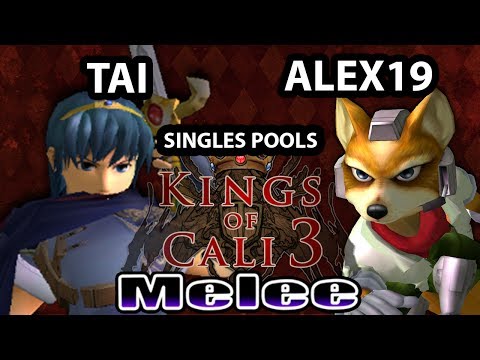 Kings of Cali 3 - Tai (Marth) Vs. Alex19 (Fox) - Pools