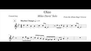 Miles Davis transcription—&quot;Oleo&quot;