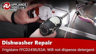 Frigidaire Dishwasher Repair - Will Not Dispense Detergent - Dispenser Assembly