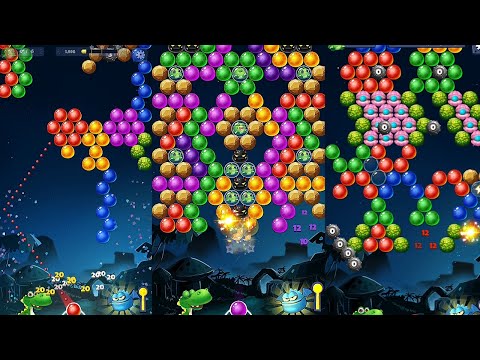 Level 670-676//Primitive bubble shooter game
