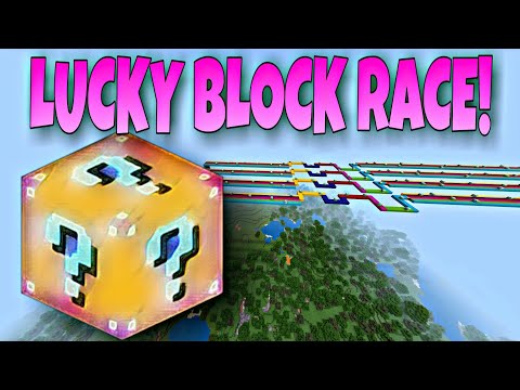Minecraft: RAINBOW LUCKY BLOCK RACE - Lucky Block Mini-Game