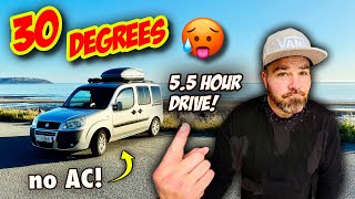 Micro Camper road trip to NORTH WALES in a HEATWAVE: No AC!