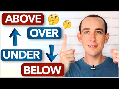 What's the difference between OVER and ABOVE? UNDER and BELOW? | English Grammar