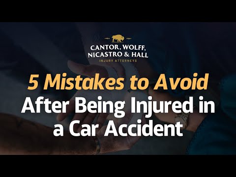 5 Mistakes to Avoid After Being Injured in a Car Accident