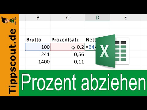 Subtracting a percentage in Excel