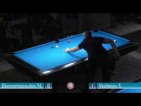 Nick Ekonomopoulos - Stamatis Vasileiou | Lamia Open 9-BALL 2017