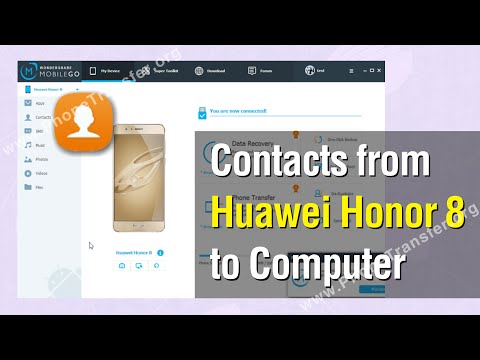 How to Backup Contacts from Huawei Honor 8 to Computer in 1-Click