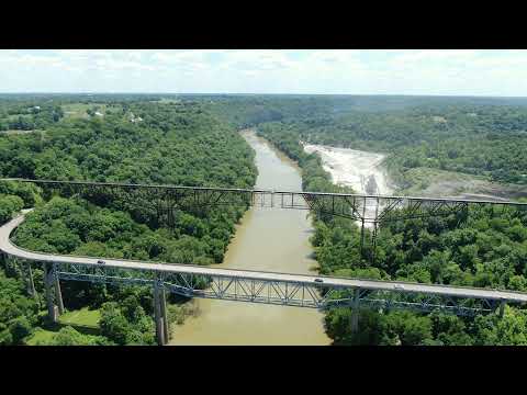 Drone Flight Above Kentucky River, Lawrenceburg, KY.
