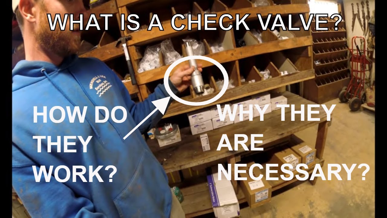 Does a well pump need a check valve? Tipseri