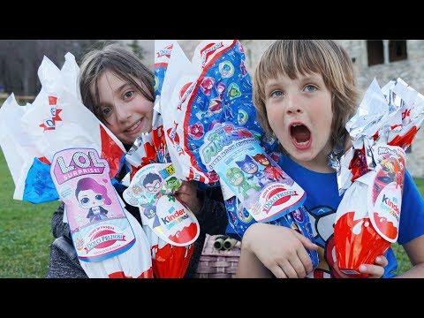 CACCIA ALLE UOVA KINDER , Giochi Preziosi: Lol , Pj masks, Lady Bug , Teen titans go - Canale Nikita