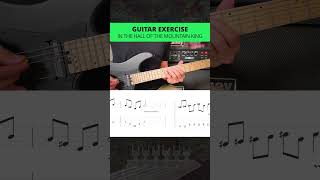 In The Hall Of The Mountain King - Edvard Grieg - guitar tutorial - exercise - lesson with Tabs!