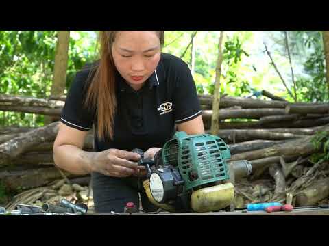 💡 Genius girl who fixes the lawn mower, all "FREE" for farmers, amazing