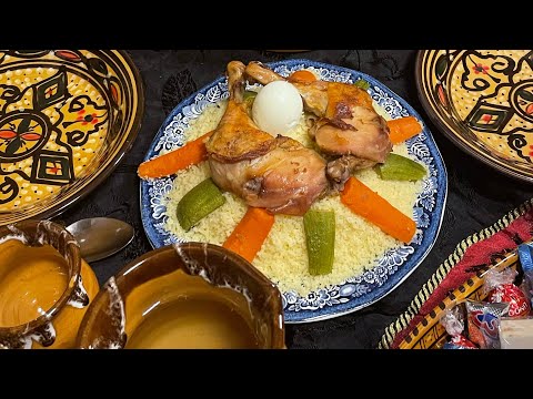 Le Couscous kabyle (seksou 7 isoufar 😋 )Algérien Couscous with Seven Vegetables/
