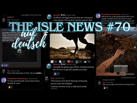 The Isle News #70- auf DEUTSCH: Das Update ist da! Austro Teaser, Evrima Patch, versteckte Inhalte
