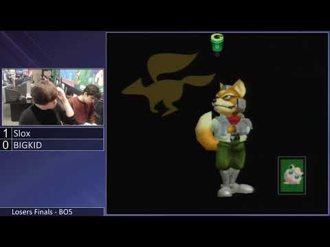 Mass Madness 27 - Slox (Fox) vs. BIGKID (Jigglypuff) - Melee LF