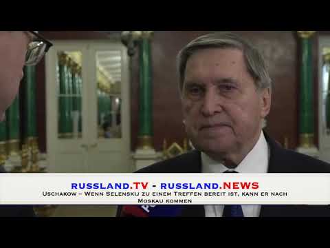 Uschakow – Wenn Selenskij zu einem Treffen bereit ist, kann er nach Moskau kommen
