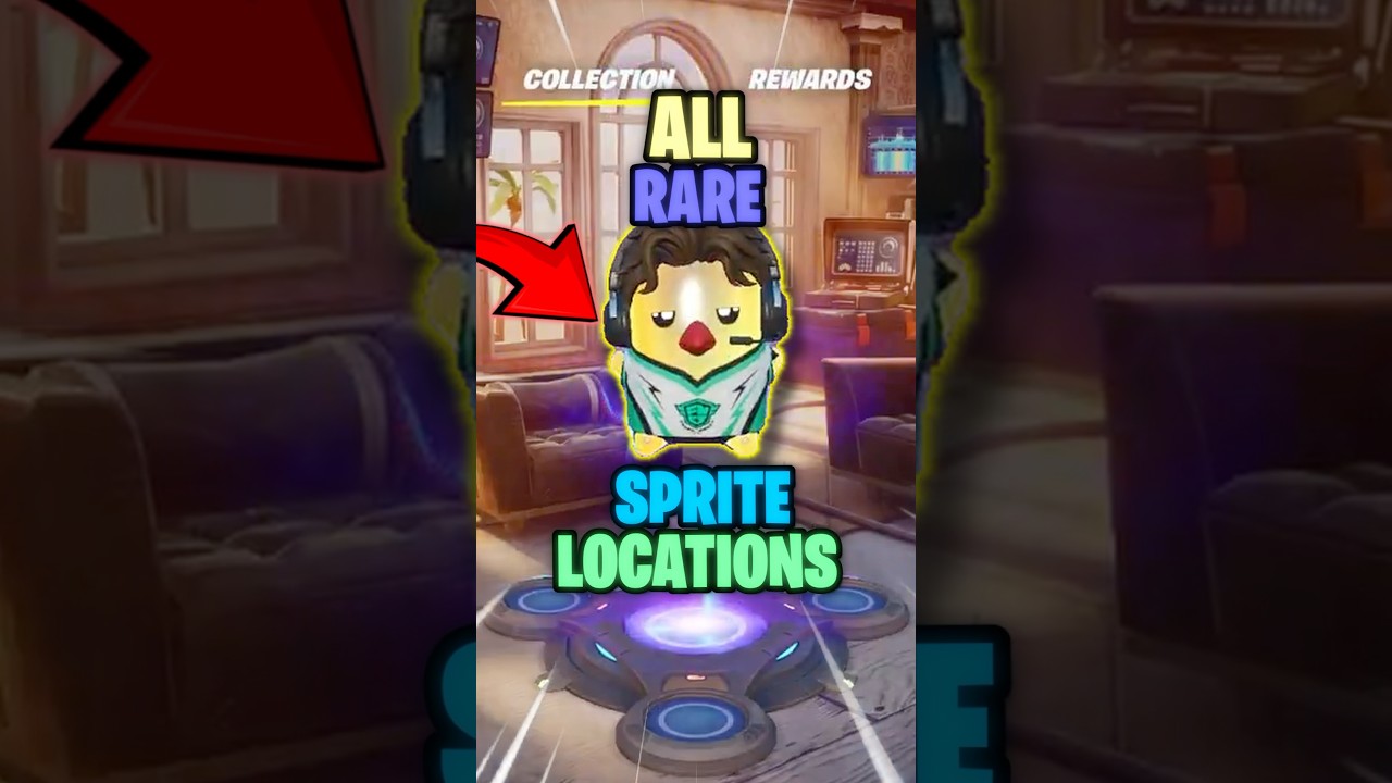 Every RARE Sprite Location in Fortnite! ✅
