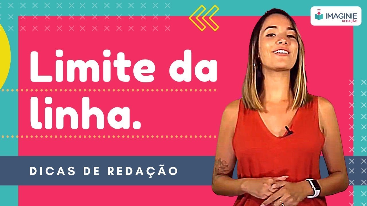 REDAÇÃO ENEM: Como NÃO ULTRAPASSAR O LIMITE DA LINHA na folha de REDAÇÃO - Imaginie