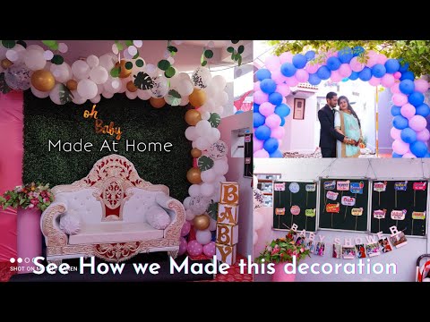 Decoration Ideas  Made At Home.( Baby shower) Easy to Made Easy to install