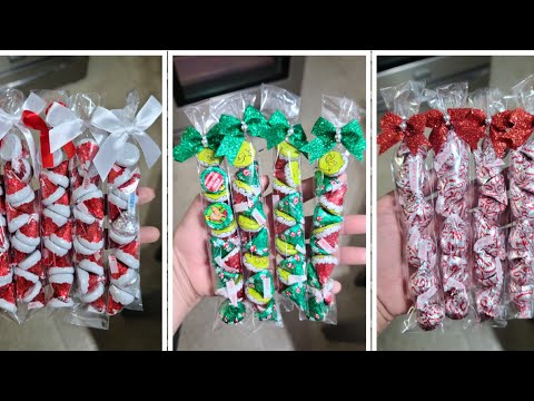 #christmas Diy Christmas Goody bags #dollartree