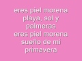 piel morena - thalia - letra 