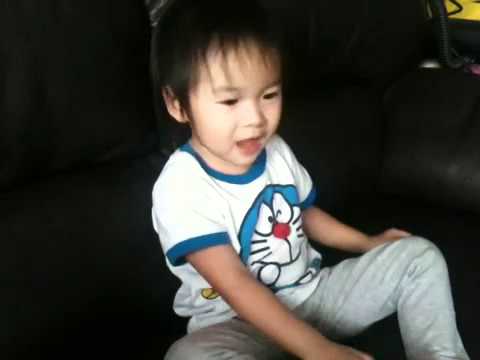 Kallie singing happy birthday